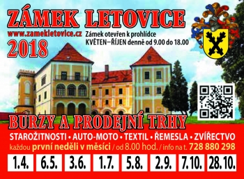 Burzy a prodejní trhy Letovice 2018
